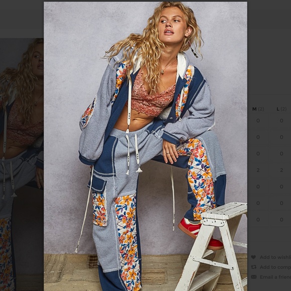 POL “ Chicago 11 “ POL Quilted Thermal Jacket with Waist String and Hood SR54 - Picture 13 of 13